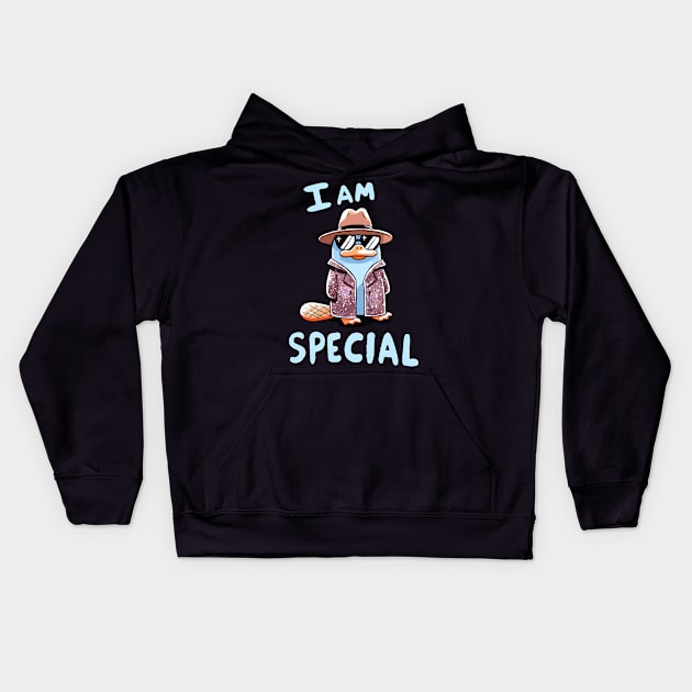 I am Special Platypus Kids Hoodie by DoodleDashDesigns